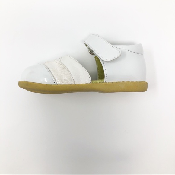 LIVIE AND LUCA BABY GIRL SUNDAY WHITE SHOES. SZ 5 - Picture 5 of 8